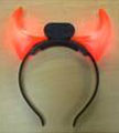 GAHBDH- Flashing Headband Devilish Red Horns